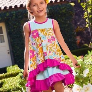 Matilda Jane Fun in the Sun Brilliant Daydream Tank Dress girls size 10